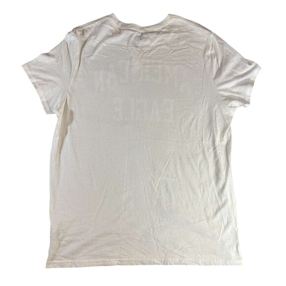 American Eagle Outfitters Athletic Fit White T-Shirt With Colorful Lettering XL - Picture 2 of 4